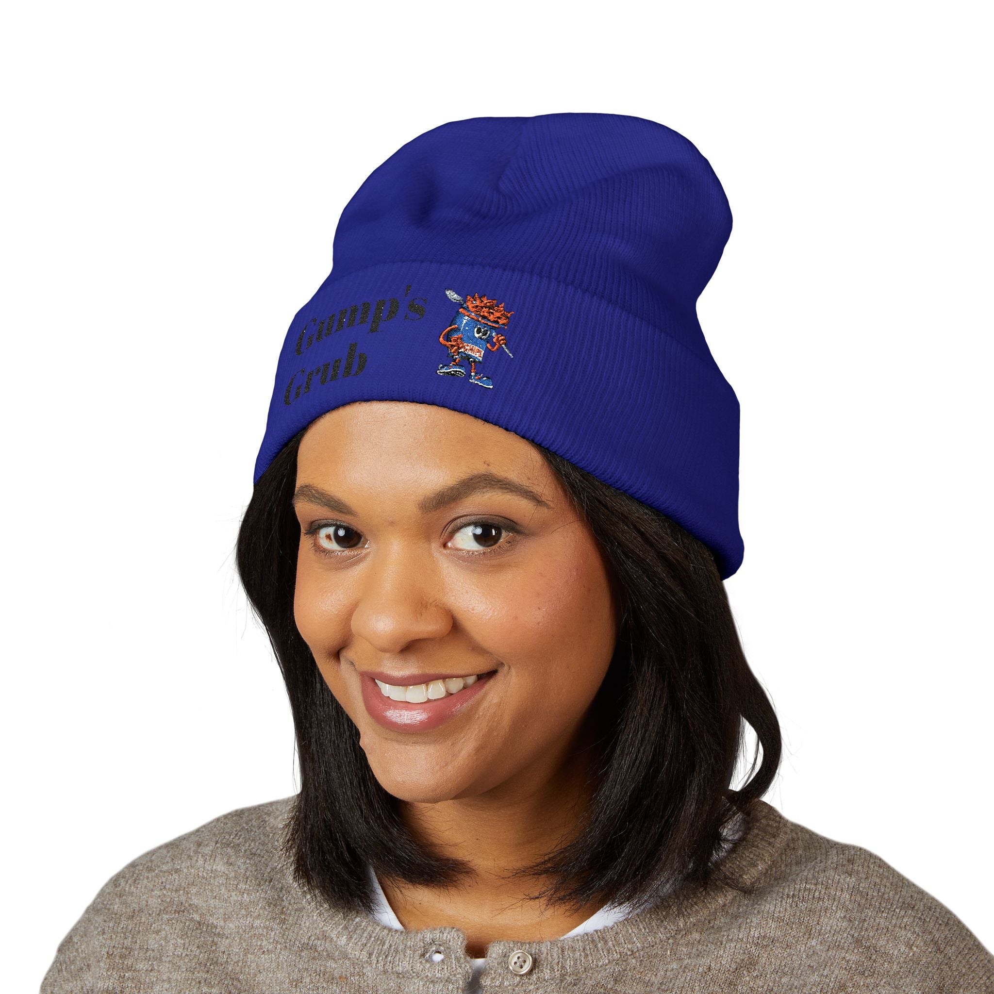 Gump's Grub Embroidered Cuffed Beanie