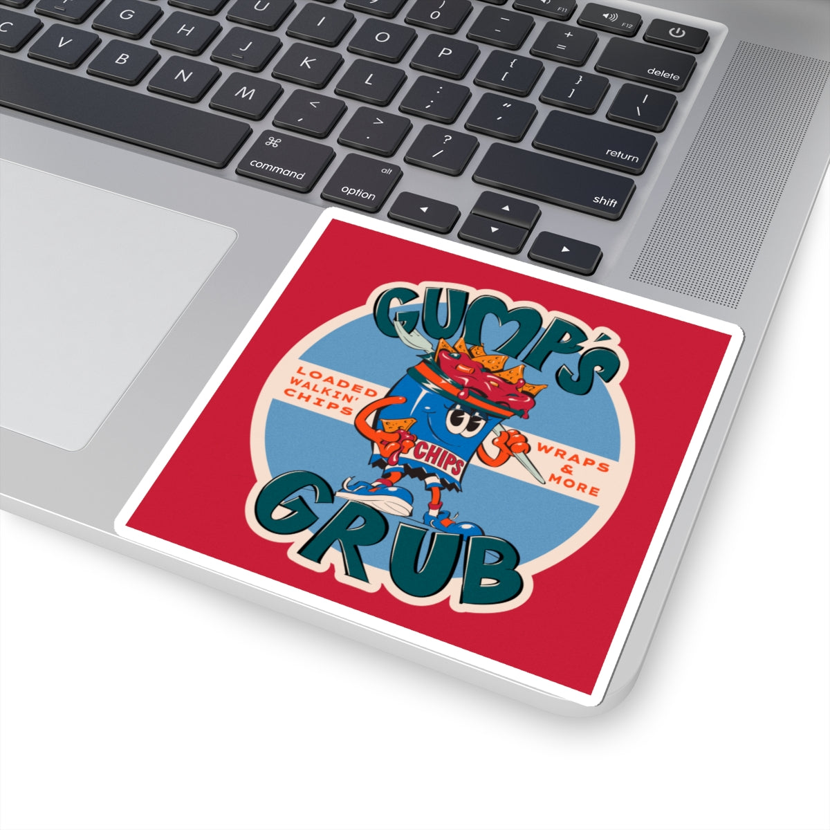 Gump's Grub Kiss-Cut Sticker (Logo)