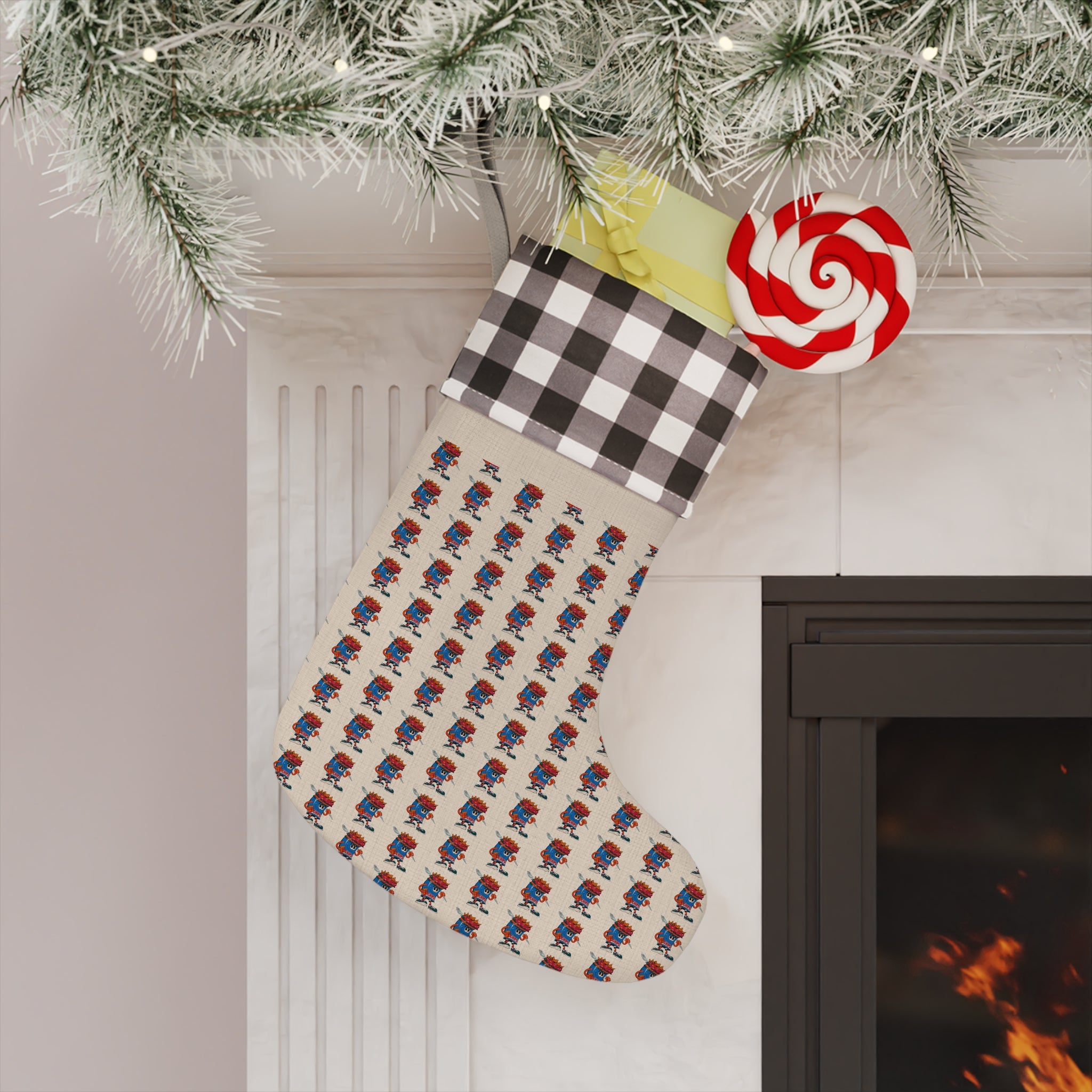 Christmas Stocking — Gump's Grub Mascot Pattern