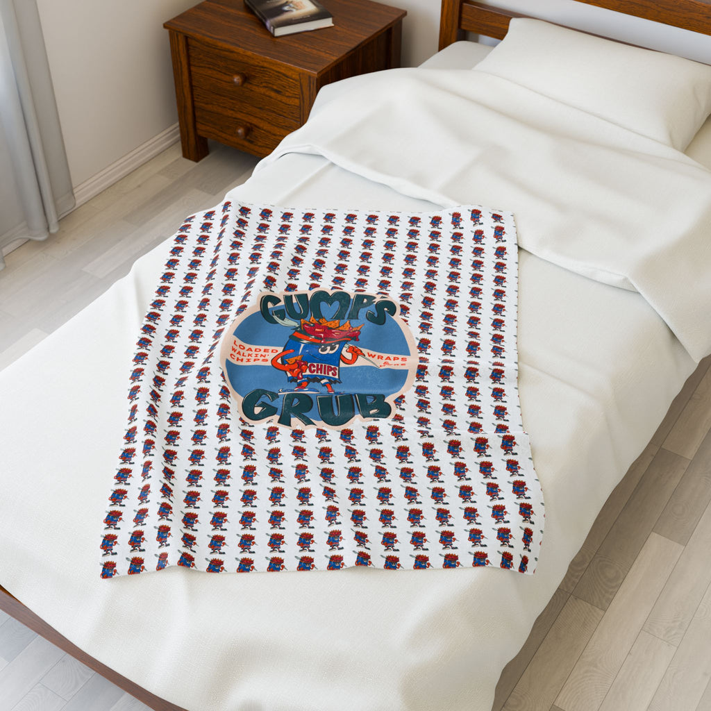 Velveteen Plush Blanket Mascot/Logo Combo