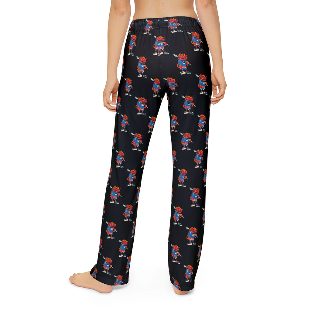 Kids Lounge Pants- Gump's Grub Mascot| Cozy Pajama Bottoms for Boys & Girls (Black)