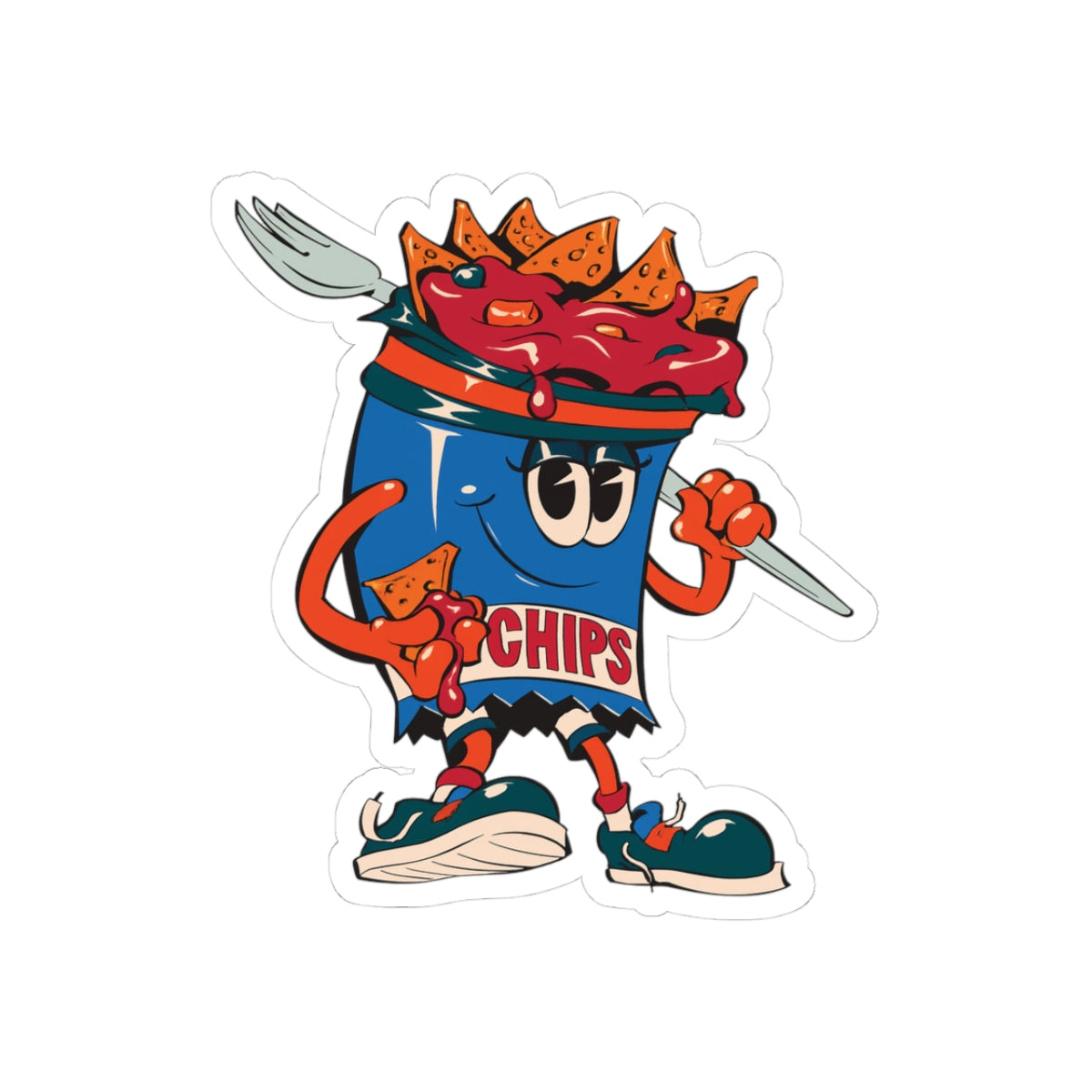 Gump's Grub Kiss-Cut Sticker (Mascot)