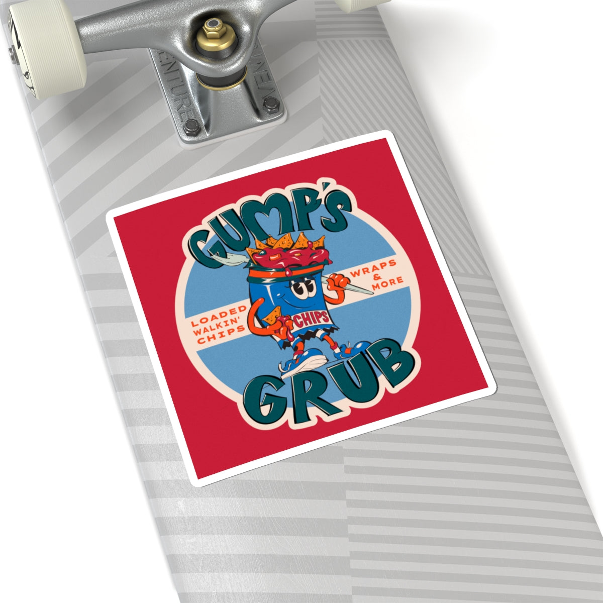 Gump's Grub Kiss-Cut Sticker (Logo)