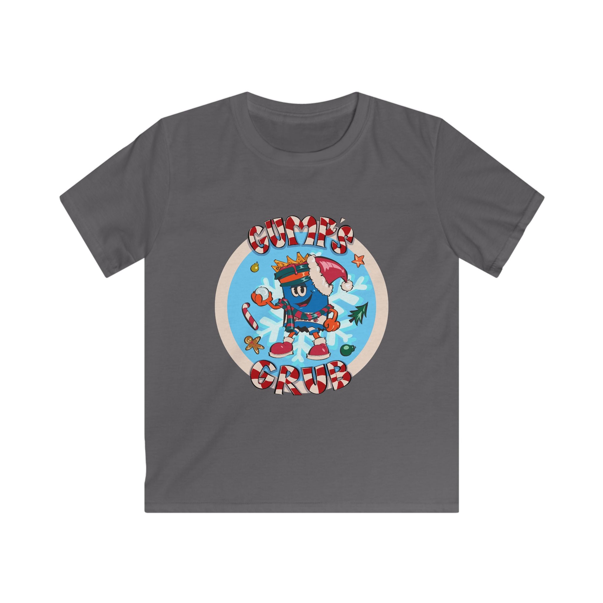 Kids Gumps Grub Christmas Logo Softstyle Graphic T-Shirt