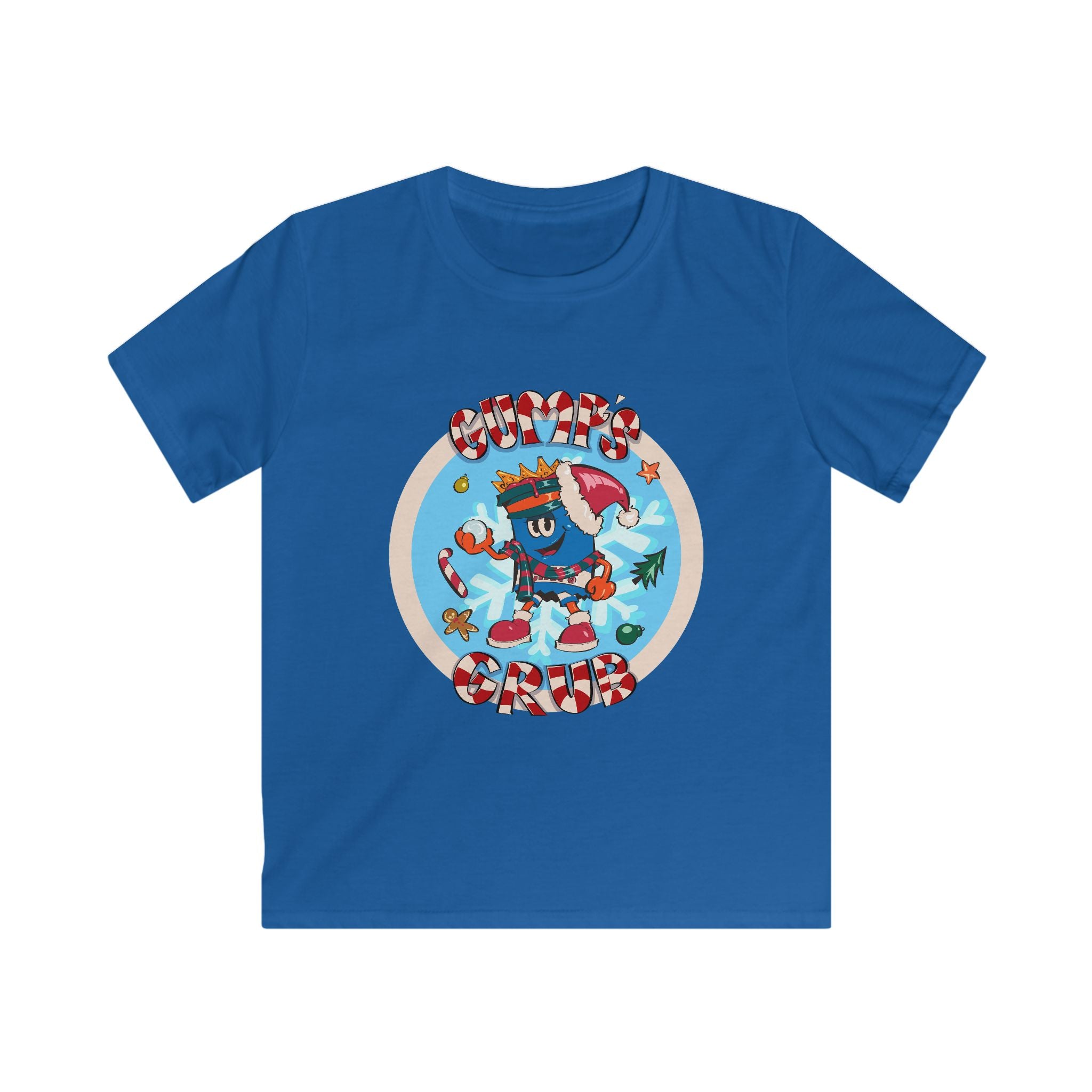Kids Gumps Grub Christmas Logo Softstyle Graphic T-Shirt