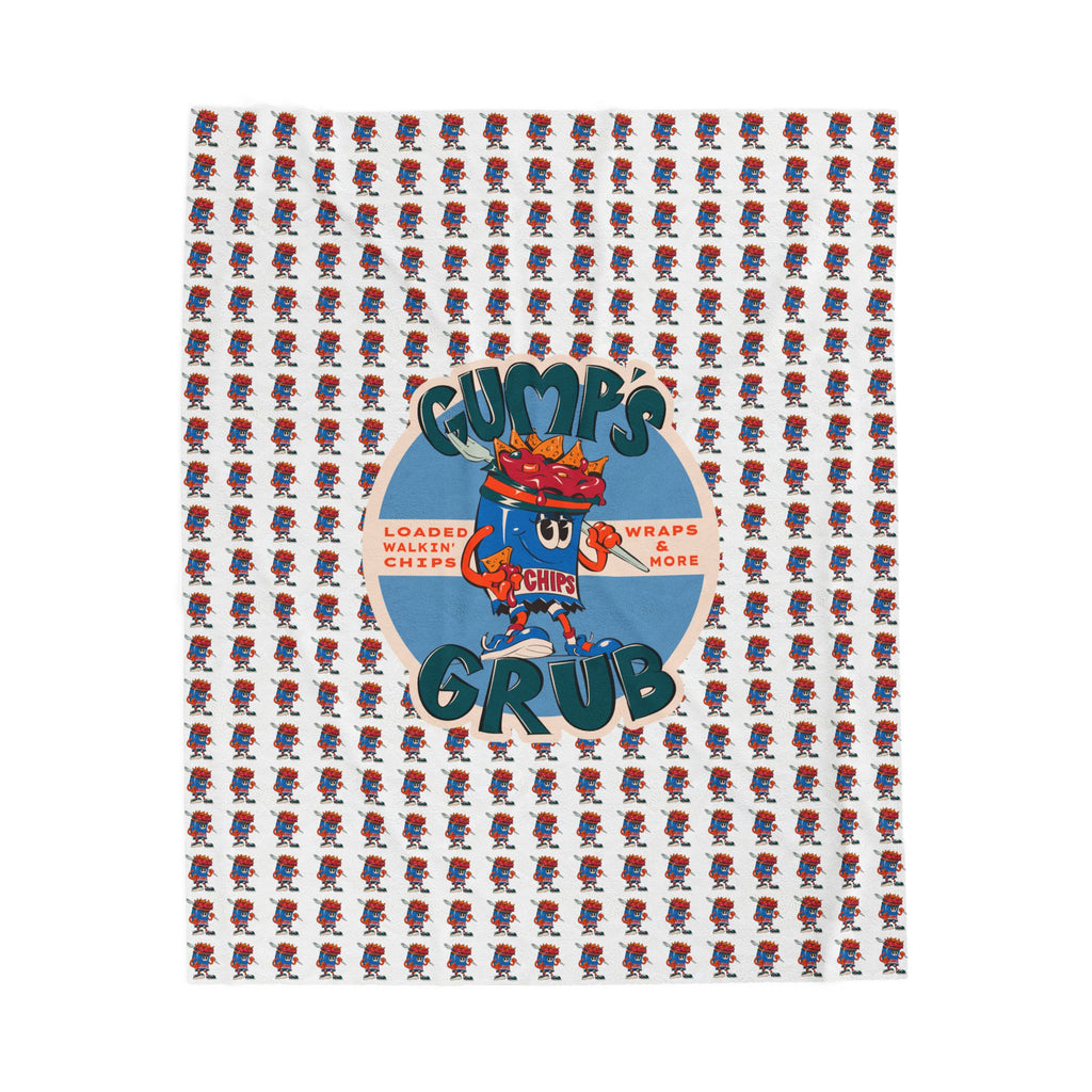 Velveteen Plush Blanket Mascot/Logo Combo