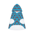 Pet Hoodie —Gump's Grub Christmas Logo/Mascot Pattern Dog Hoodie (Sapphire)