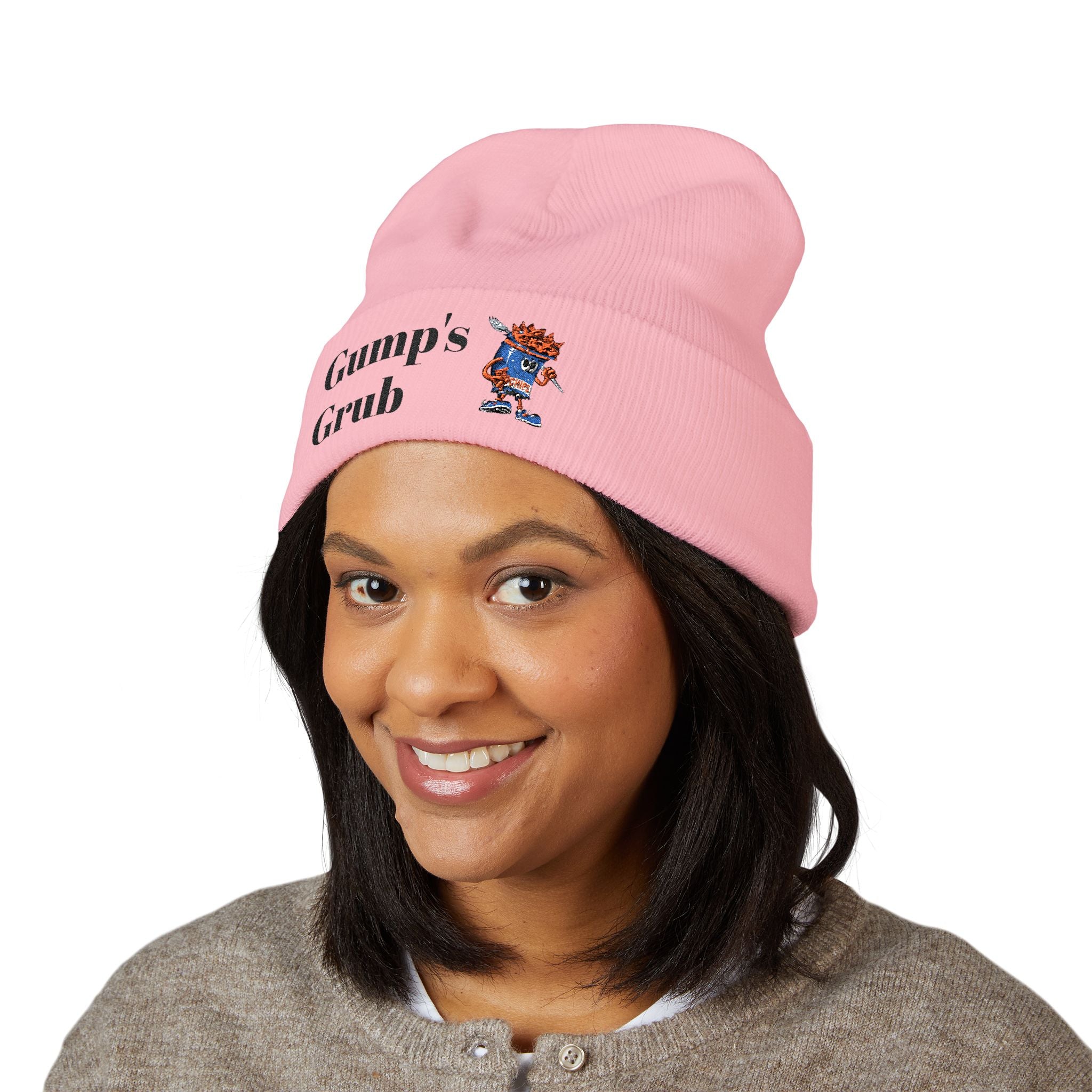 Gump's Grub Embroidered Cuffed Beanie