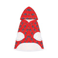 Pet Hoodie —Gump's Grub Christmas Logo/Mascot Pattern Dog Hoodie (Red)