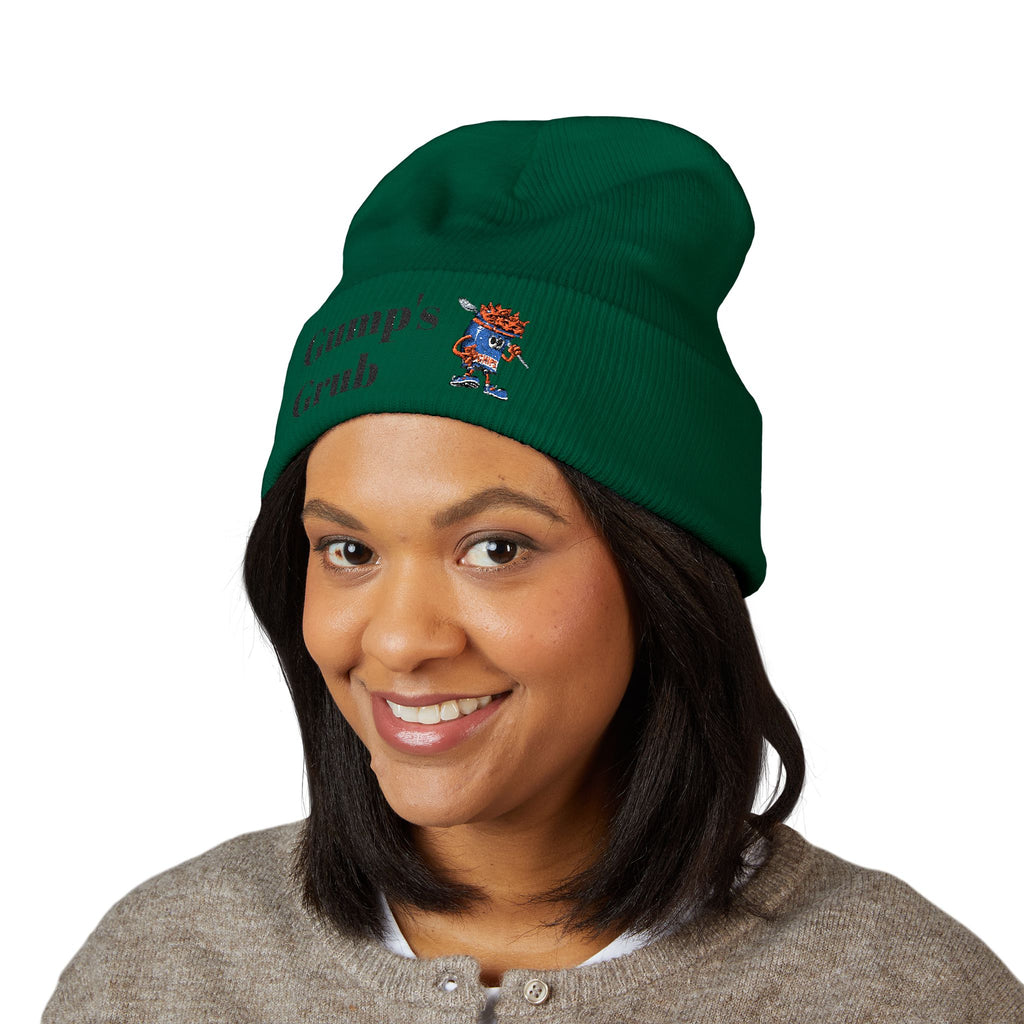 Gump's Grub Embroidered Cuffed Beanie