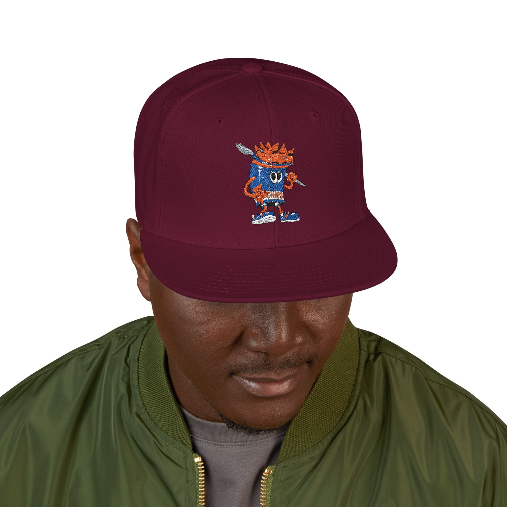 Gumps Grub Mascot Snapback Hat —