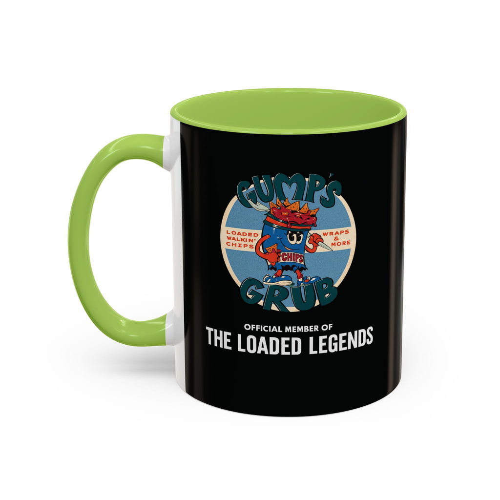 Snack Time Coffee Mug — Gump's Grub Mascot Accent Mug (11/15oz)