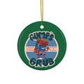 Ceramic Ornament — Gump's Grub Logo Holiday Ornament (Green)