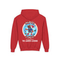 Youth Hoodie — Gump's Grub Mascot/Christmas Logo (White Font)