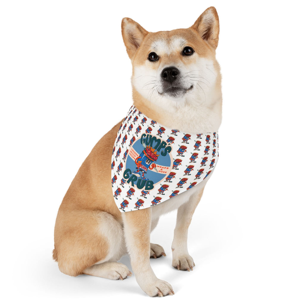 Gump's Grub Logo/Mascot Pattern Pet Bandana Collar
