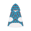Pet Hoodie —Gump's Grub Logo/Mascot Pattern Dog Hoodie (Blue)