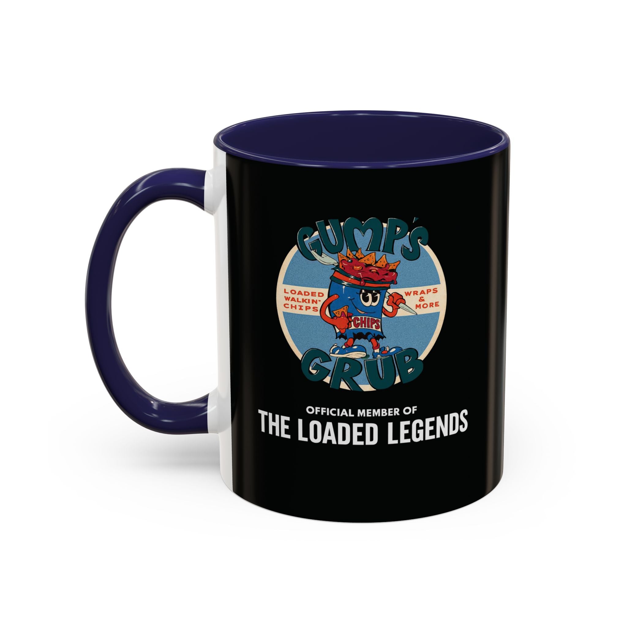 Snack Time Coffee Mug — Gump's Grub Mascot Accent Mug (11/15oz)