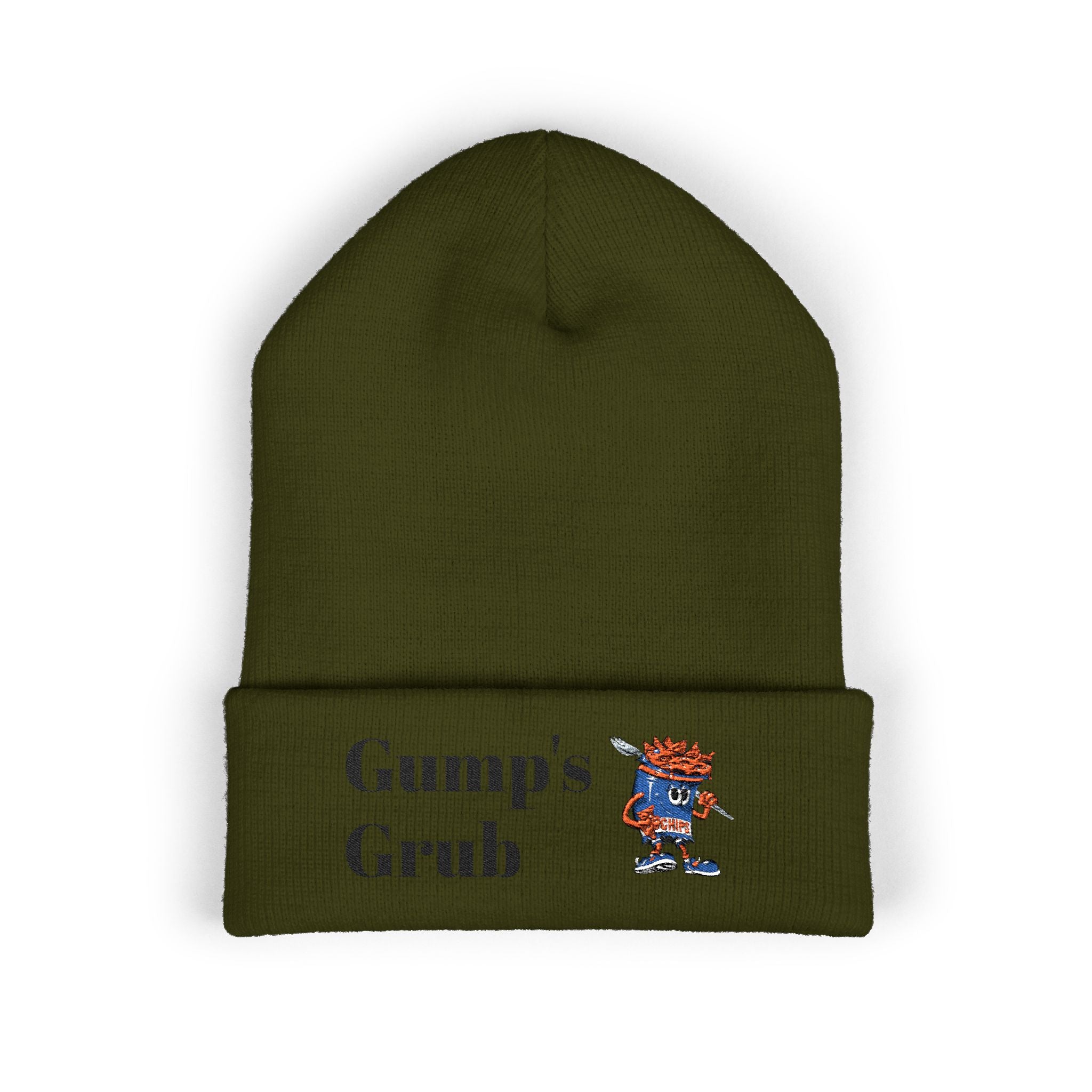 Gump's Grub Embroidered Cuffed Beanie
