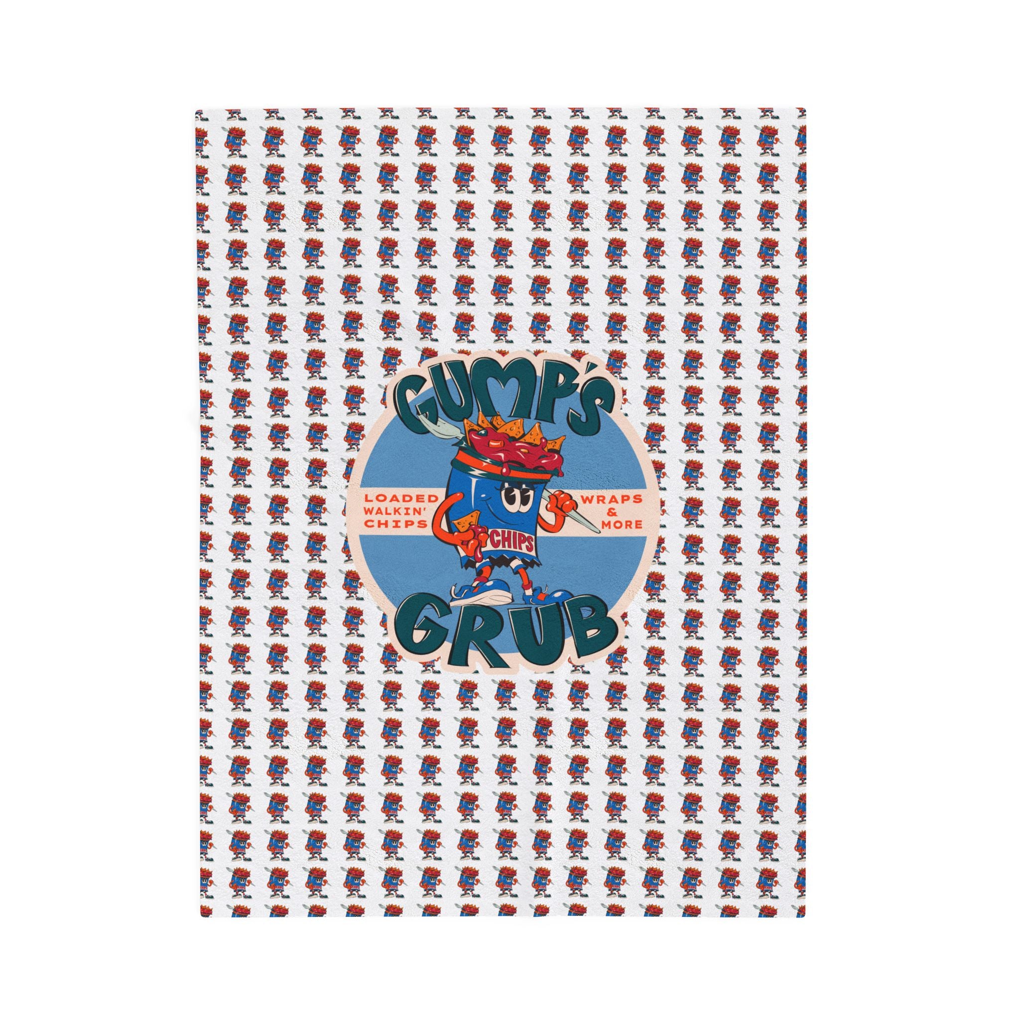 Velveteen Plush Blanket Mascot/Logo Combo