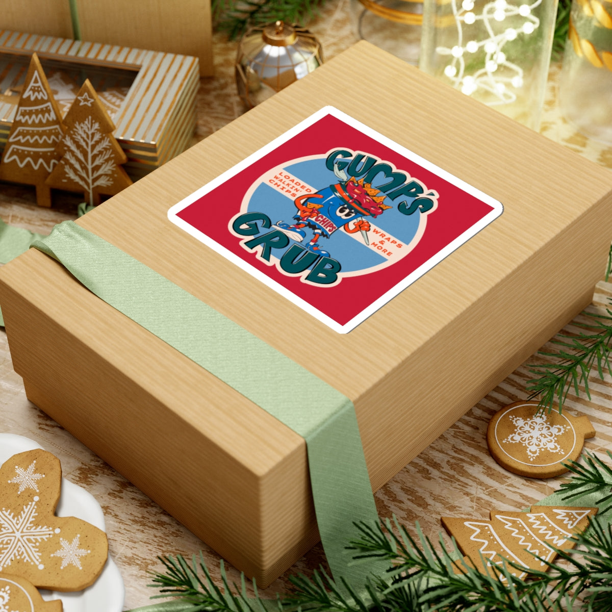 Gump's Grub Kiss-Cut Sticker (Logo)