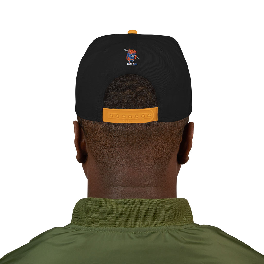 Embroidered Gumps Grub Logo Snapback Hat — Casual Streetwear Cap