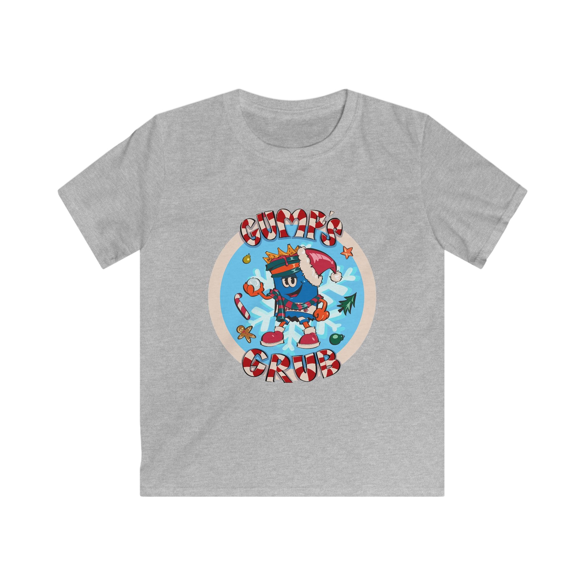 Kids Gumps Grub Christmas Logo Softstyle Graphic T-Shirt
