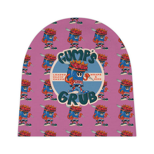 Baby Beanie — Gump's Grub All‑Over Print Infant Hat Mascot/Logo Combo