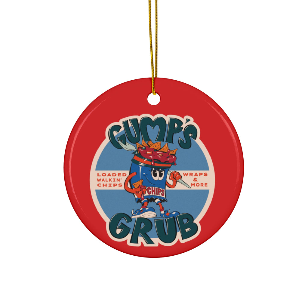 Ceramic Ornament — Gump's Grub Logo Holiday Ornament