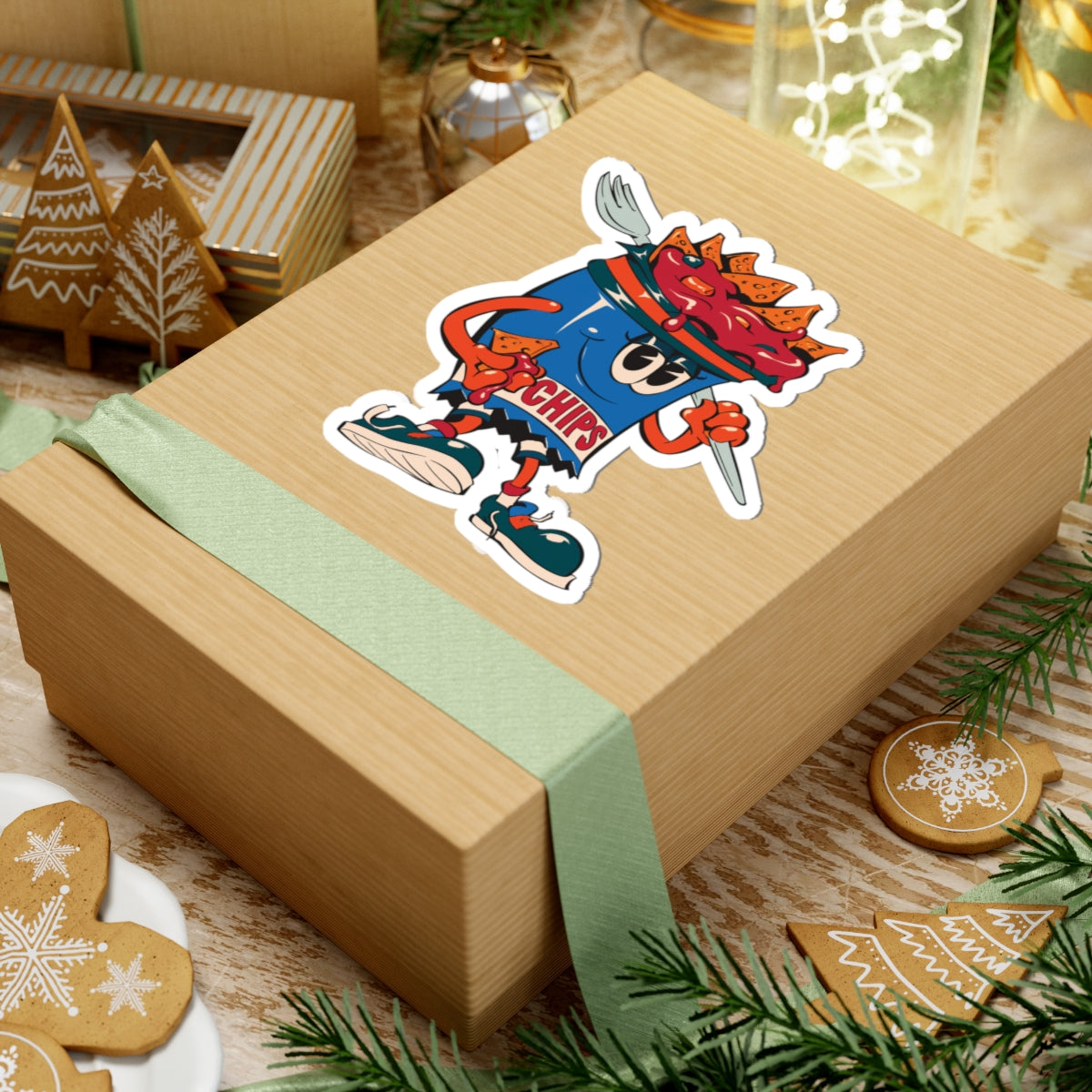 Gump's Grub Kiss-Cut Sticker (Mascot)