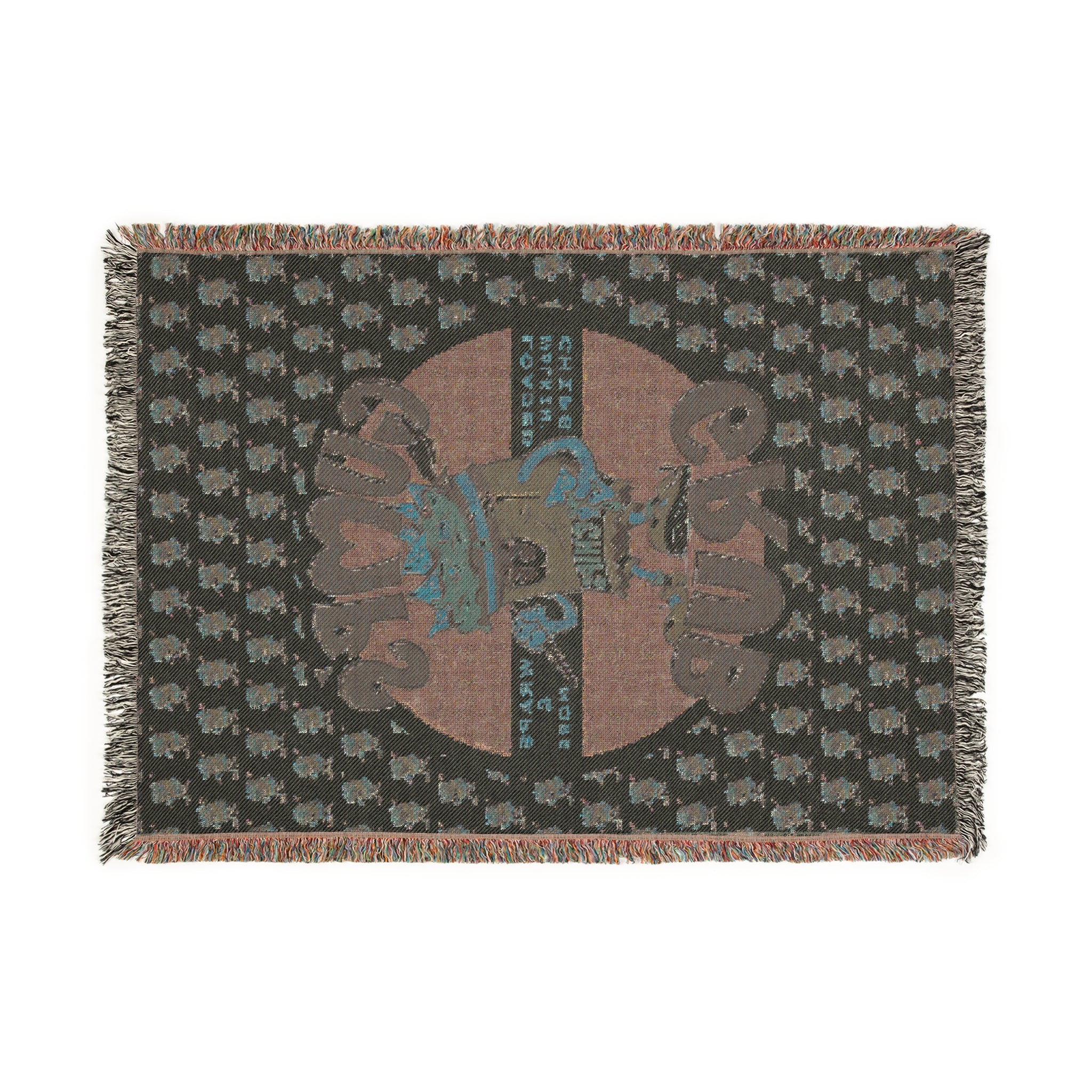 Woven Blanket Mascot/Logo Combo