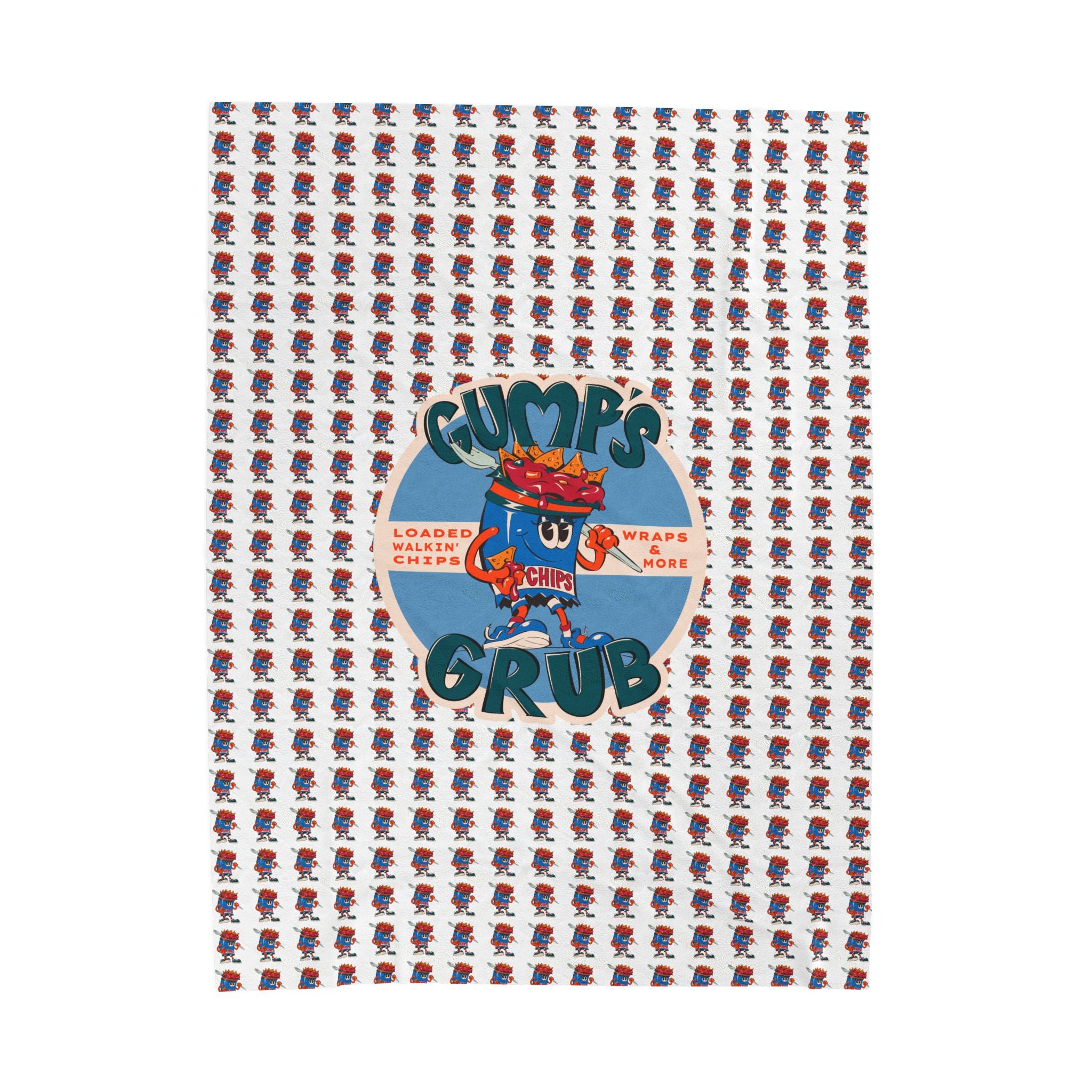 Velveteen Plush Blanket Mascot/Logo Combo