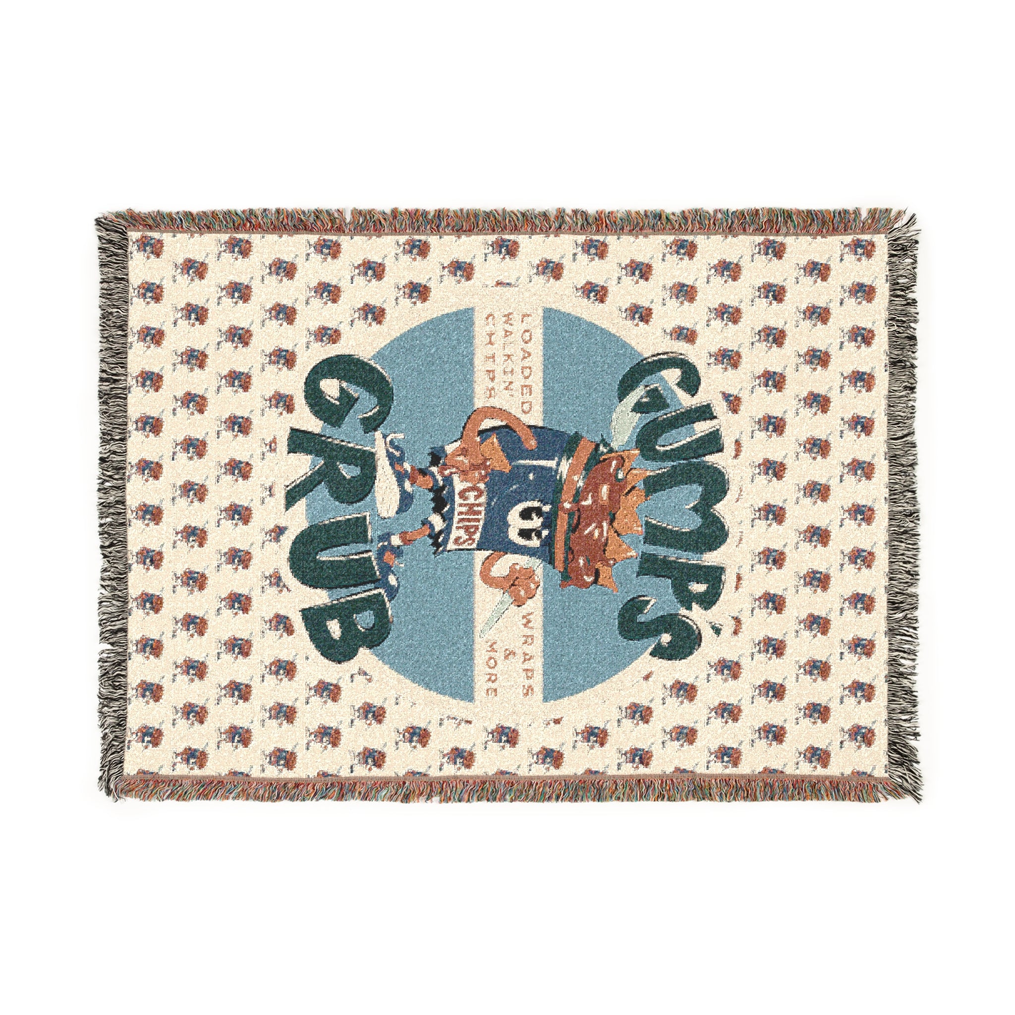 Woven Blanket Mascot/Logo Combo