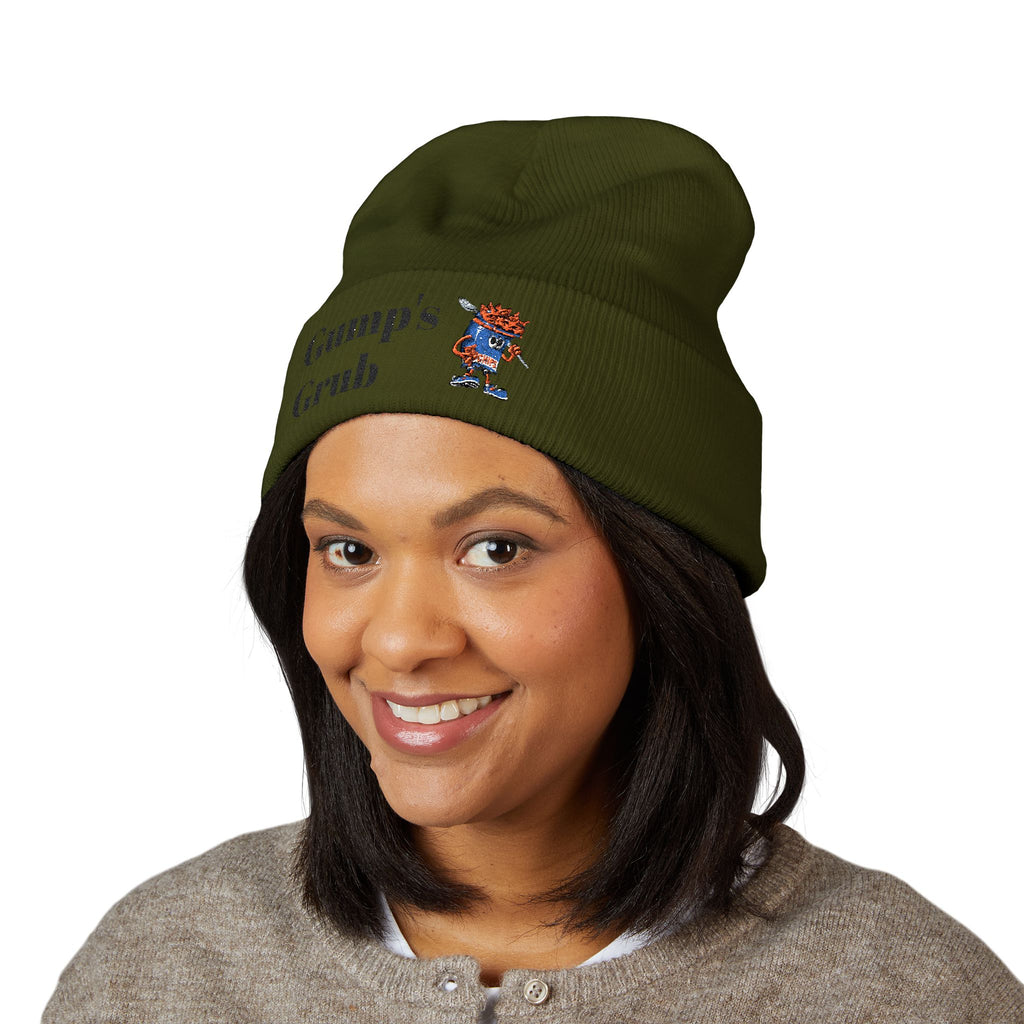 Gump's Grub Embroidered Cuffed Beanie